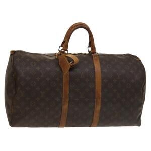 LOUIS VUITTON Monogram Keepall 55 Boston Bag M41424